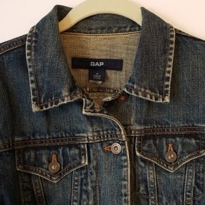 Gap Distressed Jean Jacket Women's Medium